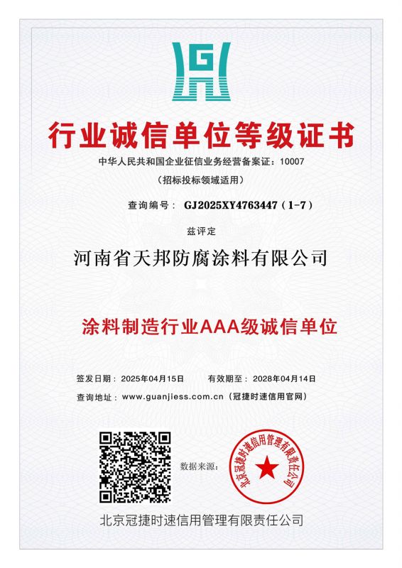 行業(yè)誠信單位證書